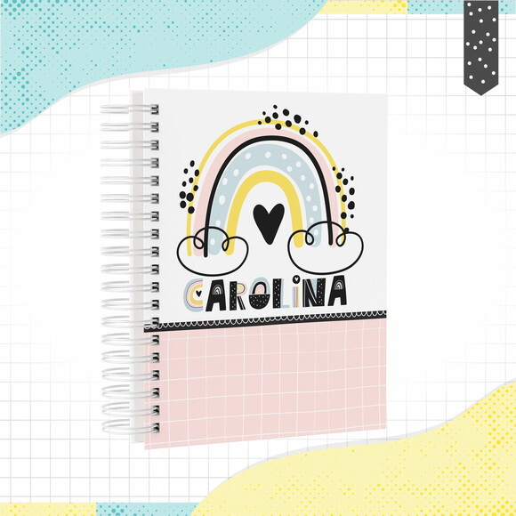 Kit Volta às Aulas Completo PERSONALIZADO Minimalista Menina
