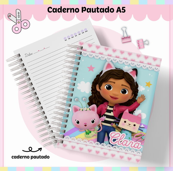 Kit Volta às Aulas Completo Personalizado-a Casa Magica Gaby