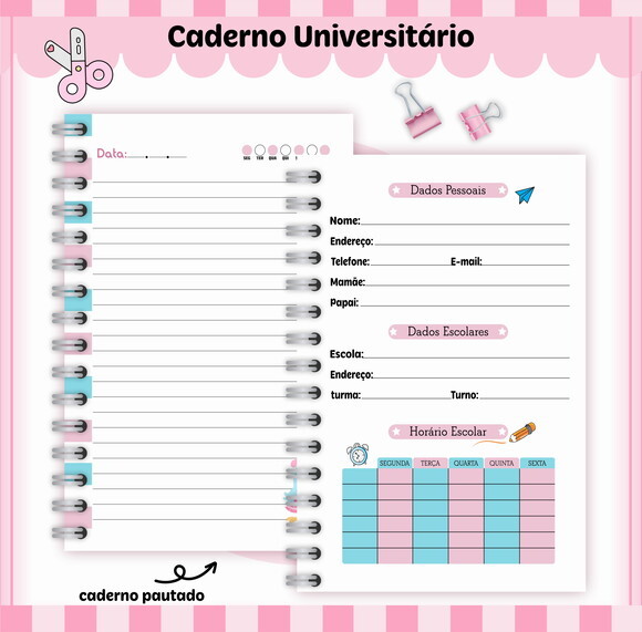 Kit Volta às Aulas Completo Personalizado-galinha Pintadinha