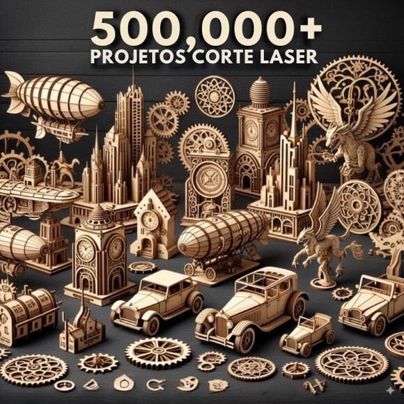 Pack de Projetos de Corte a Laser + de 500.000 Projetos
