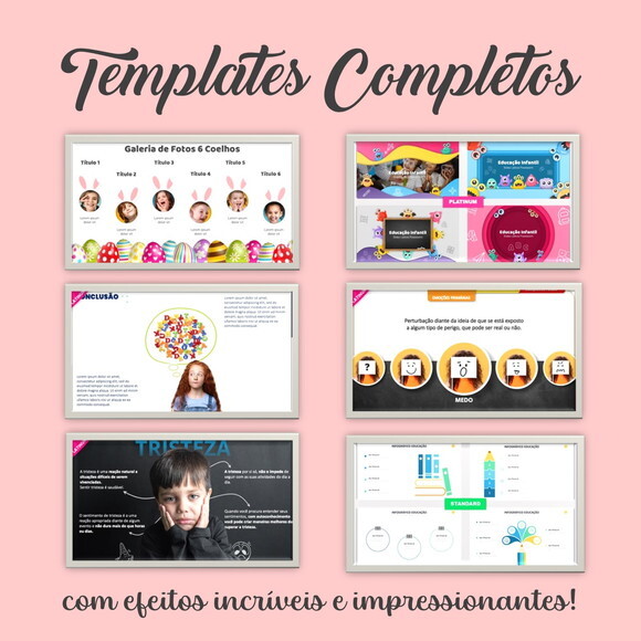 Templates Power Point Slides para Aulas - Lousas Digitais