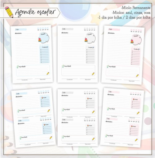 Agenda Permanente Personalizada - Arquivo Digital