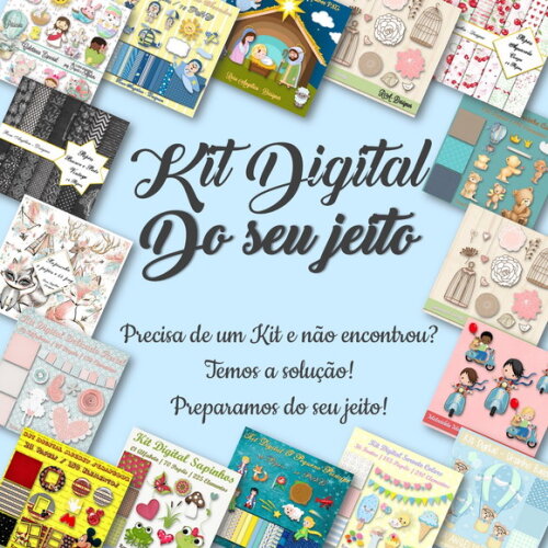 Aquarela Cute: Kit Digital "Do Seu Jeito" Super