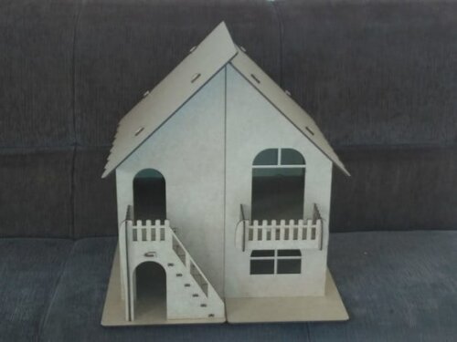 Casinha de Bonecas com Abertura em MDF