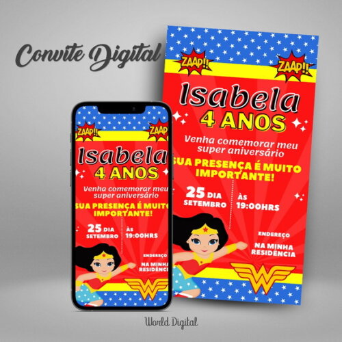 Convite Digita Mulher Maravilha 01