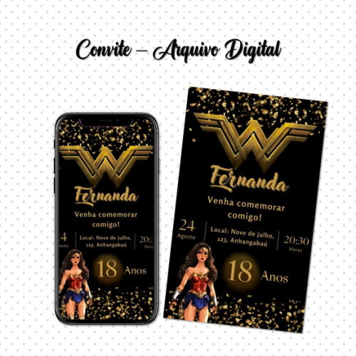 Convite Digita Mulher Maravilha 08
