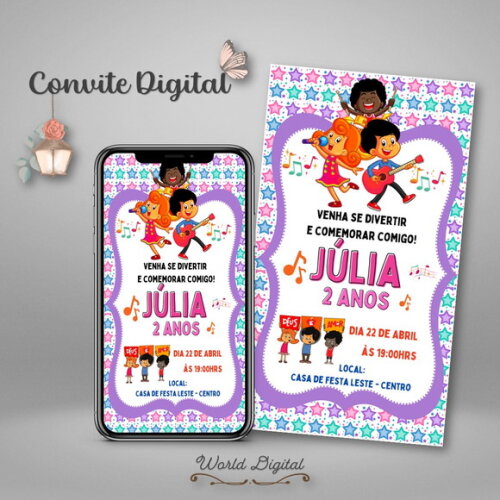 Convite Digital 3 Palavrinhas 01