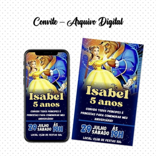 Convite Digital a Bela e a Fera 07