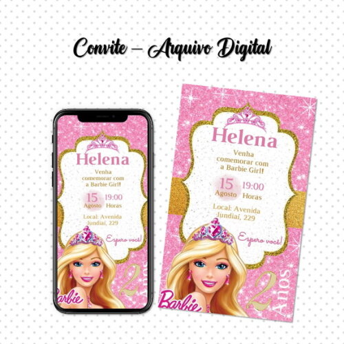 Convite Digital Barbie 05