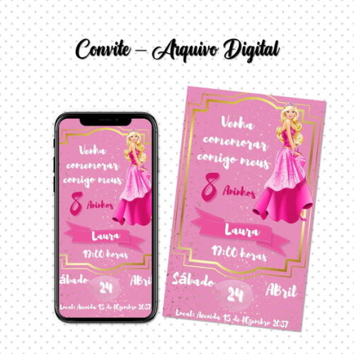 Convite Digital Barbie 04