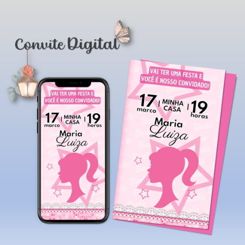 Convite Digital Barbie 06