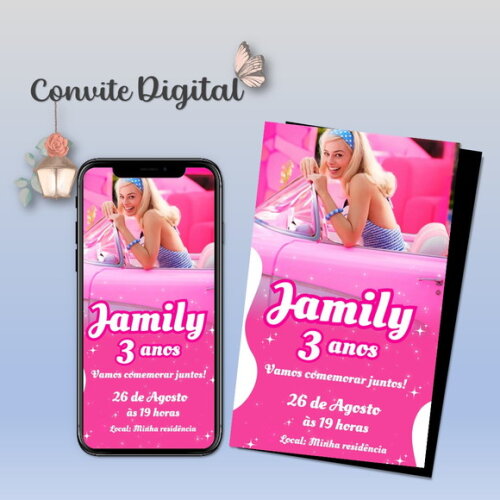 Convite Digital Barbie 10