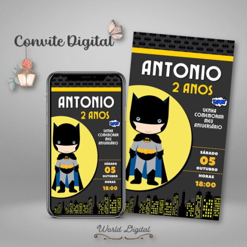 Convite Digital Batman 01