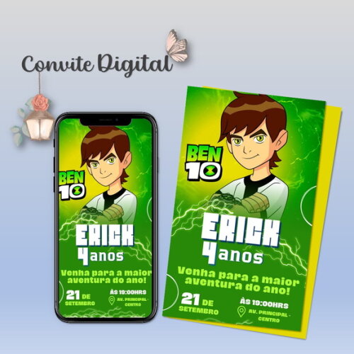 Convite Digital Ben 10 02