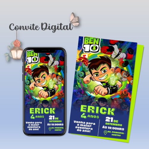 Convite Digital Ben 10