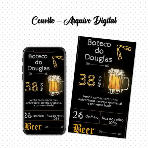 Convite Digital Boteco