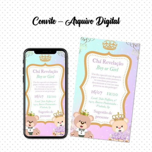 Convite Digital Chá Revelação 03