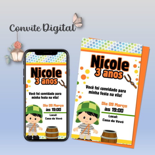 Convite Digital Chaves
