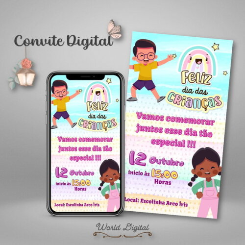 Convite Digital Dia das Crianças