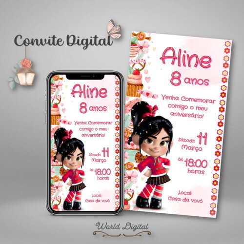 Convite Digital Detona Ralph Menina 01