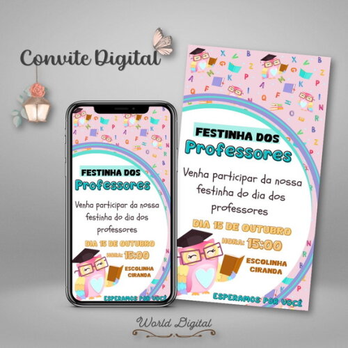 Convite Digital Dia dos Professores