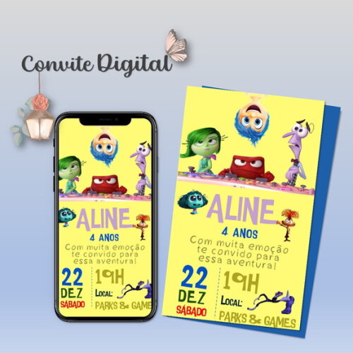 Convite Digital Divertidamente 2