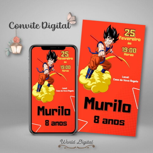 Convite Digital Dragon Ball 02