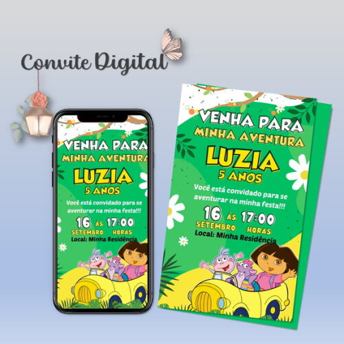 Convite Digital Dora Aventureira 02