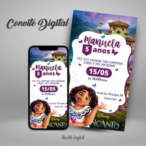 Convite Digital Encanto 01