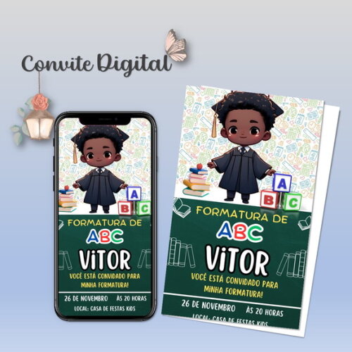 Convite Digital Formatura Infantil 03