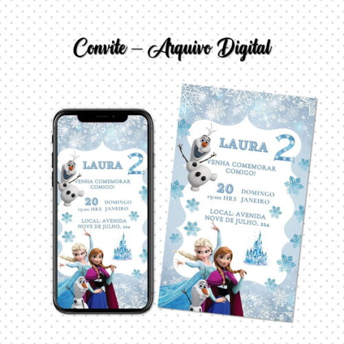 Convite Digital Frozen 04