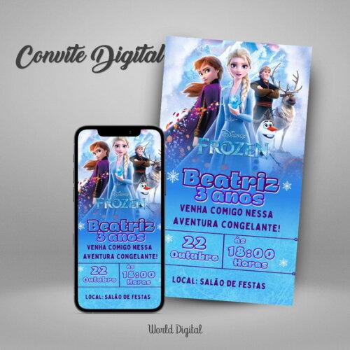 Convite Digital Frozen 02