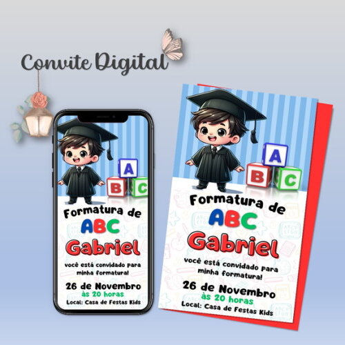 Convite Digital Formatura Infantil 05