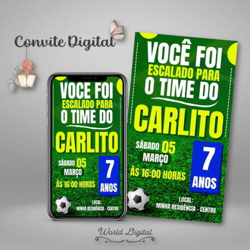 Convite Digital Futebol