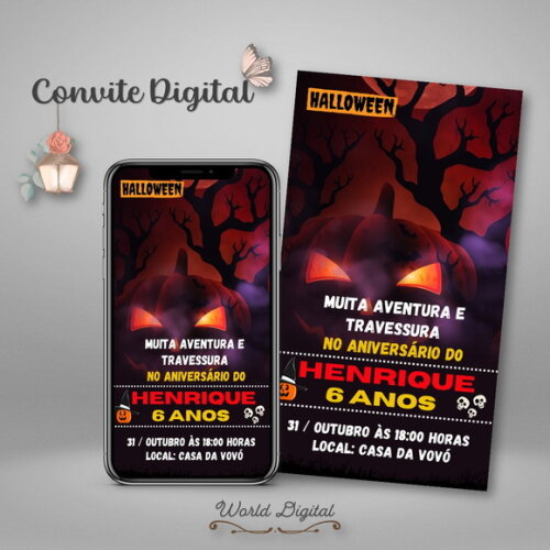 Convite Digital Halloween 01
