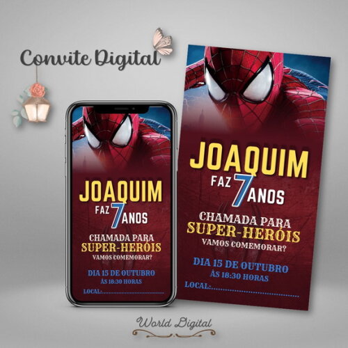 Convite Digital Homem Aranha 03