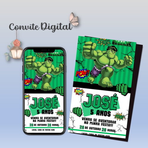 Convite Digital Hulk 03