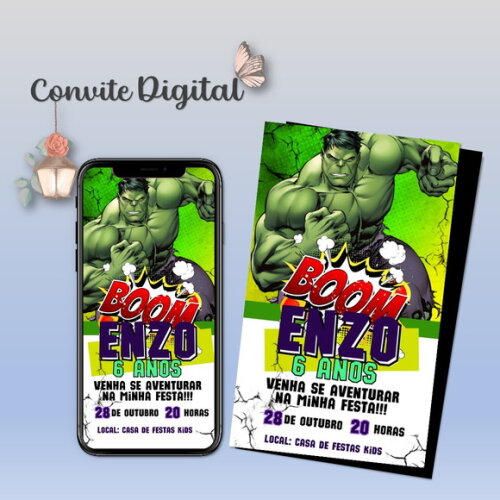Convite Digital Hulk 05