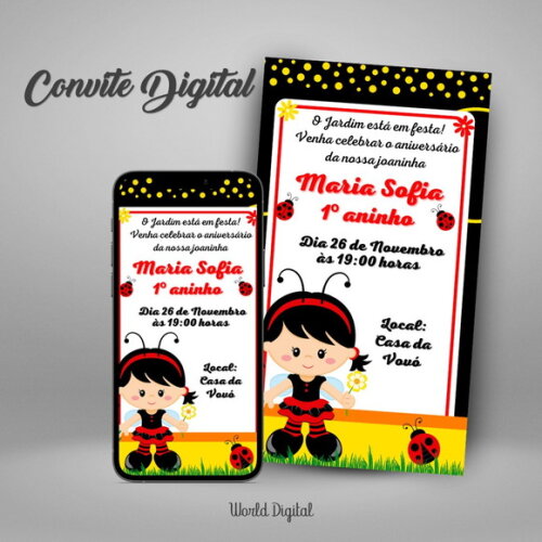 Convite Digital Joaninha 01
