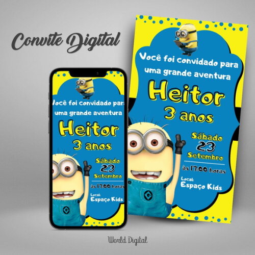 Convite Digital Minions 02