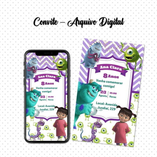 Convite Digital Monstros Sa