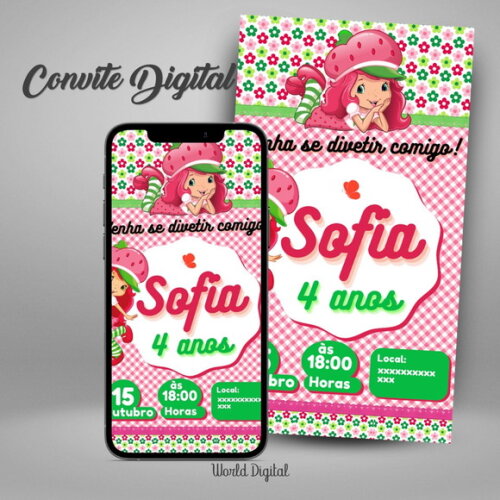 Convite Digital Moranguinho 02