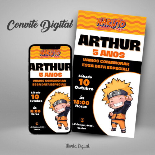 Convite Digital Naruto 02