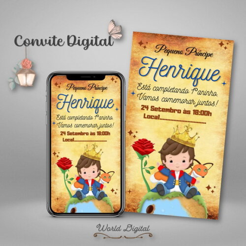 Convite Digital o Pequeno Príncipe 03