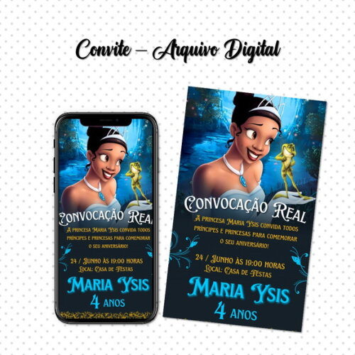 Convite Digital Princesa Tiana 03