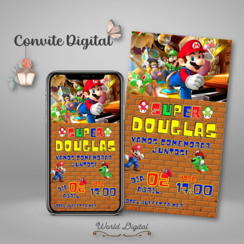 Convite Digital Super Mario Bross 03