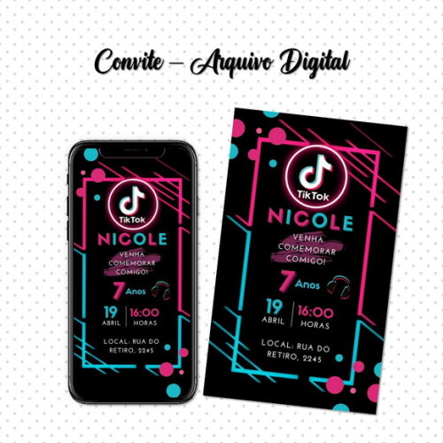 Convite Digital Tiktok