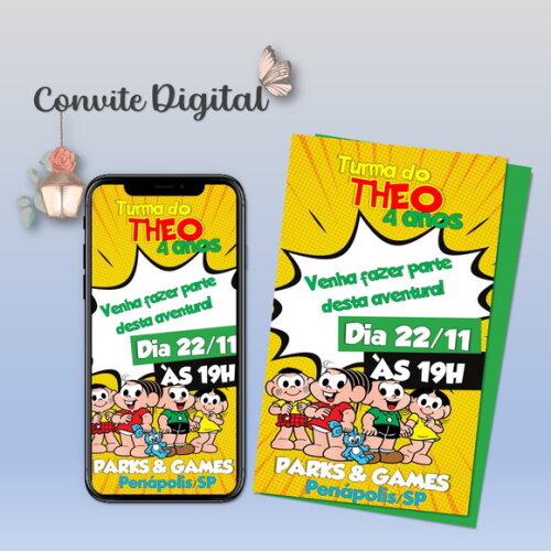 Convite Digital Turma da Mônica 02