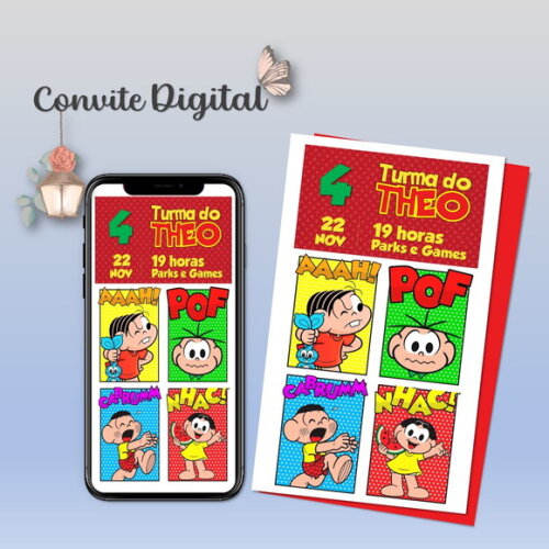 Convite Digital Turma da Mônica 06