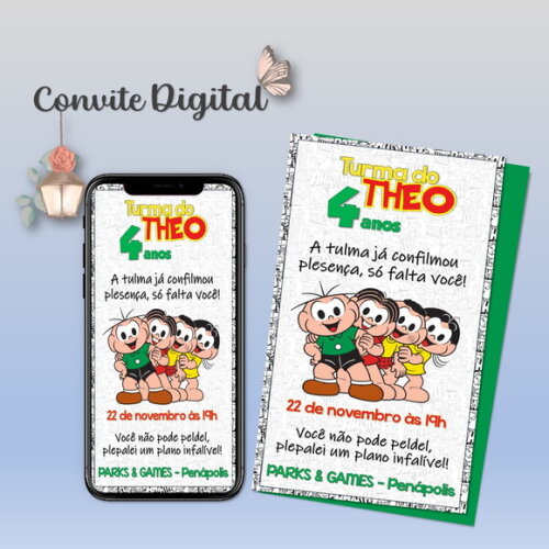 Convite Digital Turma da Mônica 05
